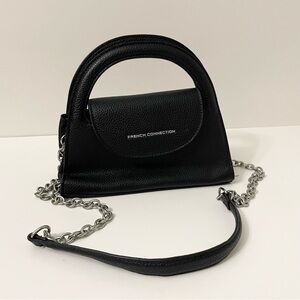 French Connection Gracie Pebble Cut Out Handle Vegan Crossbody Bag